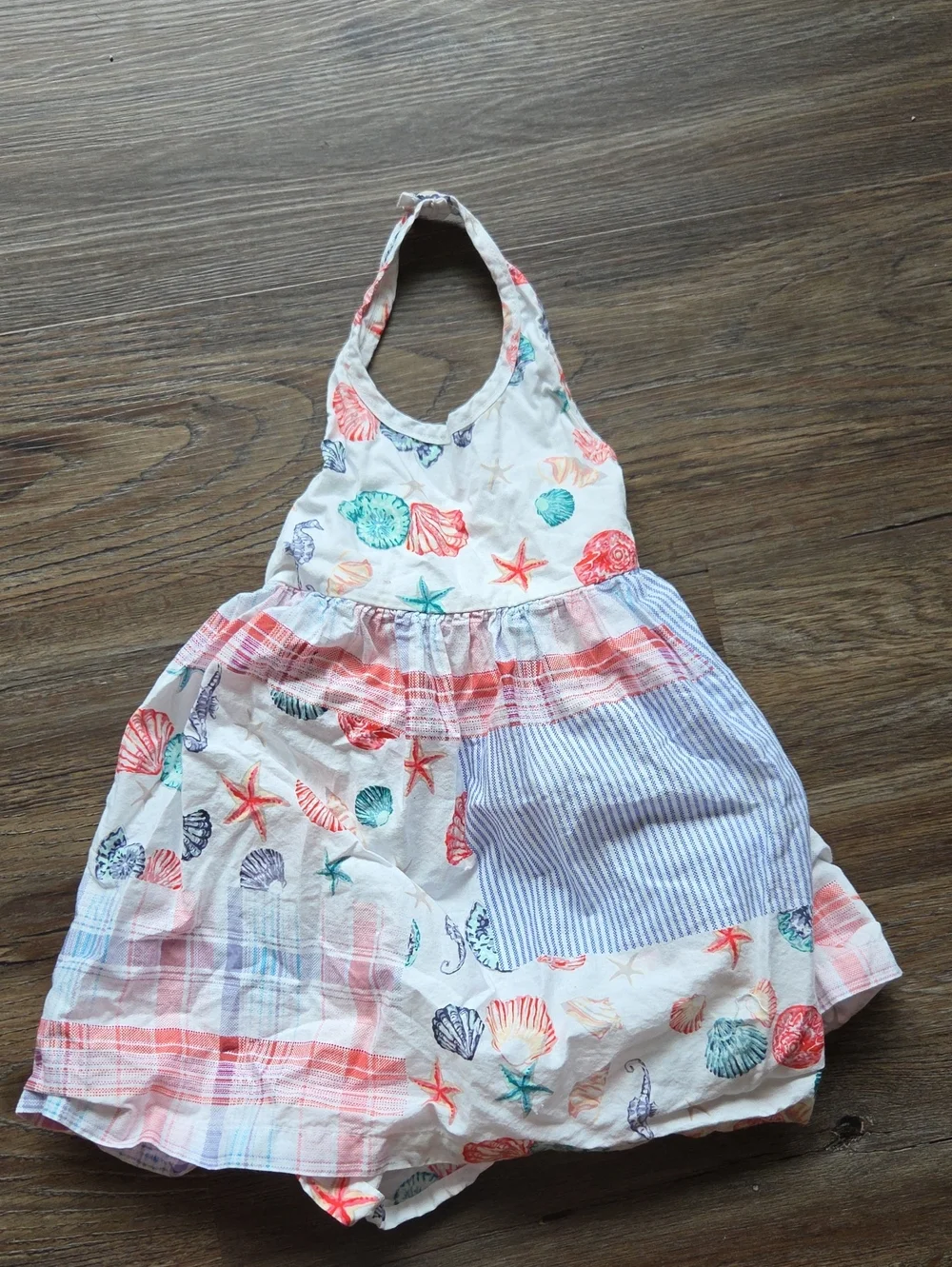 Blueberi Boulevard Seashell Summer Beach Halter Dress Size 2t Girls